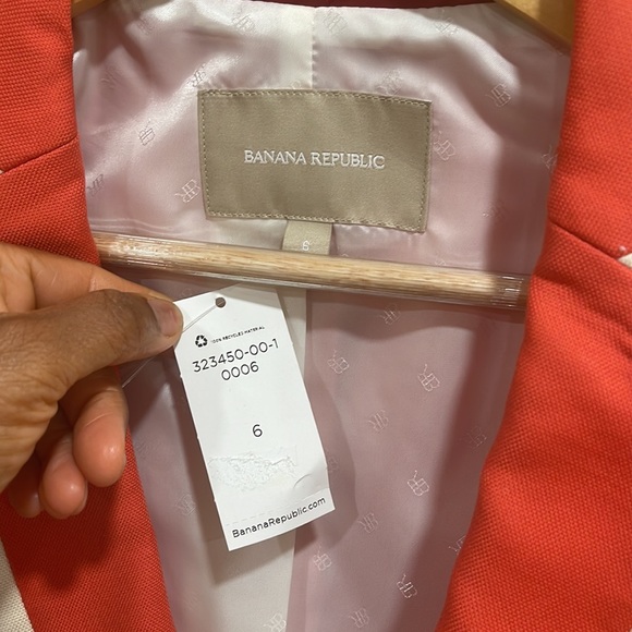 Banana Republic Classics Tapped Blazer New with tags Size 6 - Picture 6 of 10